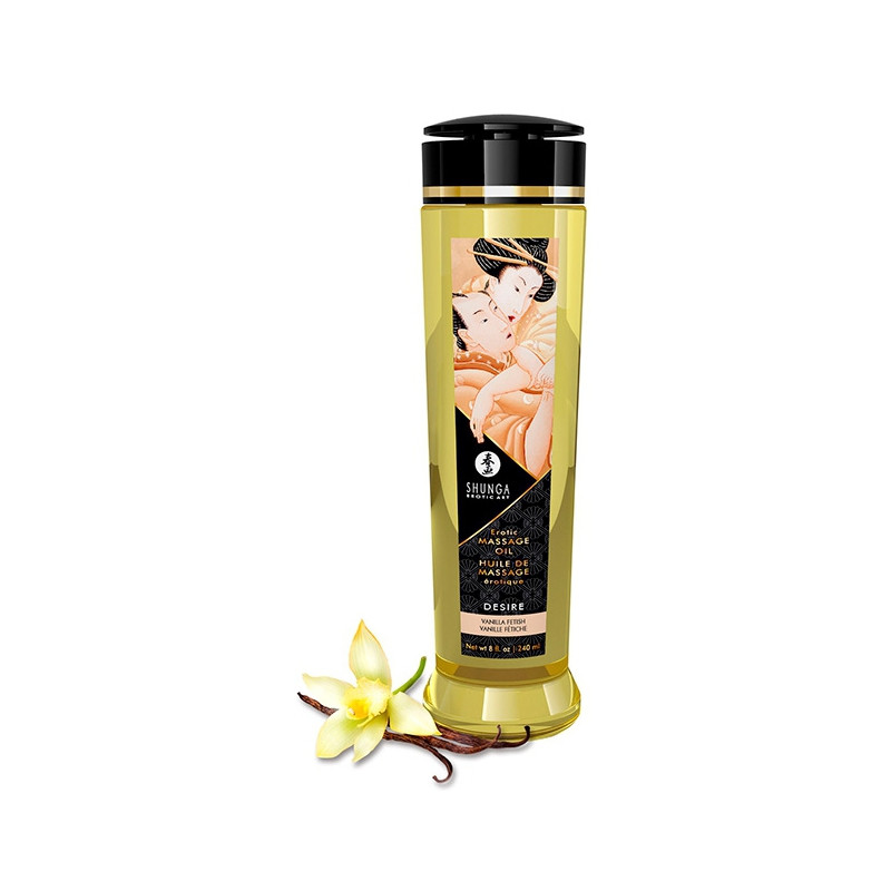 Shunga Huile de massage Desire Vanille fétiche 240mL